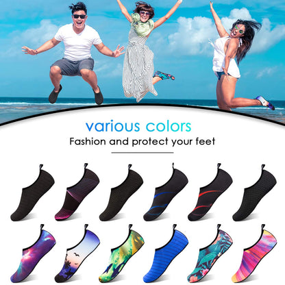DigiHreo Water Shoes Barefoot Quick-Dry Outdoor Beach Swim Sports Aqua Yoga Socks Slip-on for Women Men