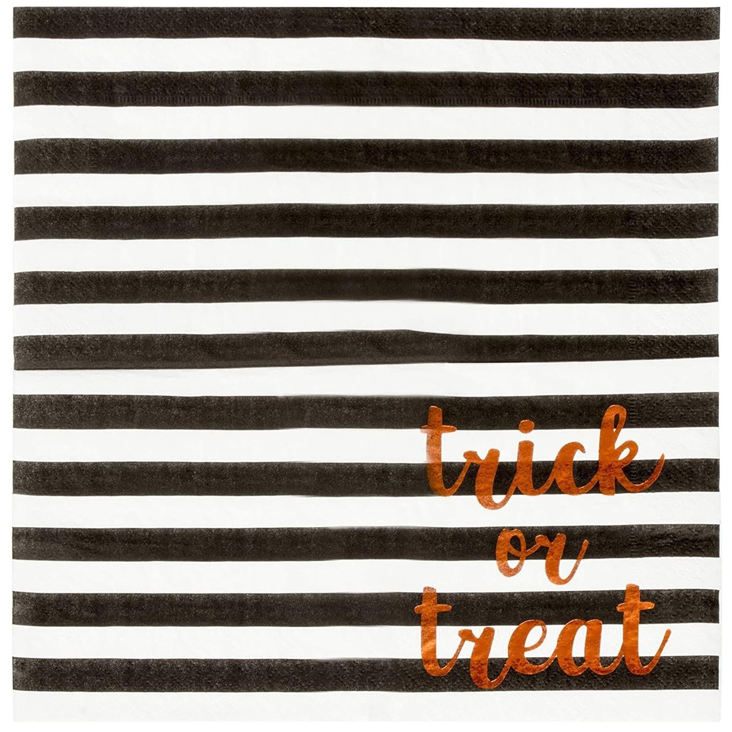 Trick or Treat Party Supplies, Halloween Paper Napkins (5 x 5 In, 50 Pack)