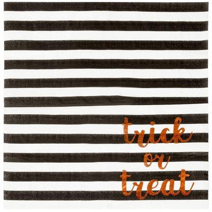 Trick or Treat Party Supplies, Halloween Paper Napkins (5 x 5 In, 50 Pack)
