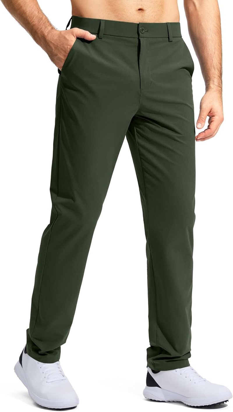 Men's Golf Pants - Stretch Lightweight Quick-Dry Trousers with Pockets | Sizes 30/32/34