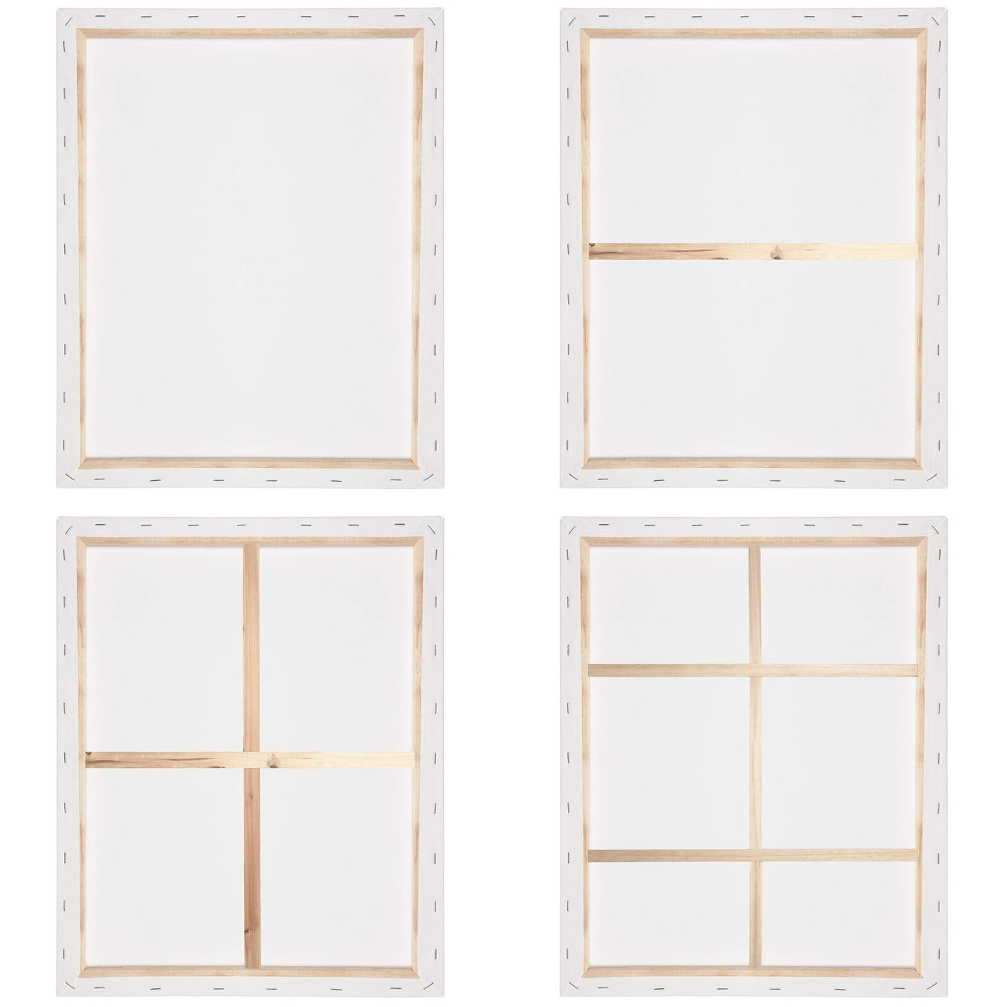 Artina FSC® Canvas for Painting 60x80 cm - 2pcs Blank Canvases for Art for Acrylic, Watercolour & Oil Painting - 100% Cotton Canvas Stretcher Frame 280 g/m² - Akademie