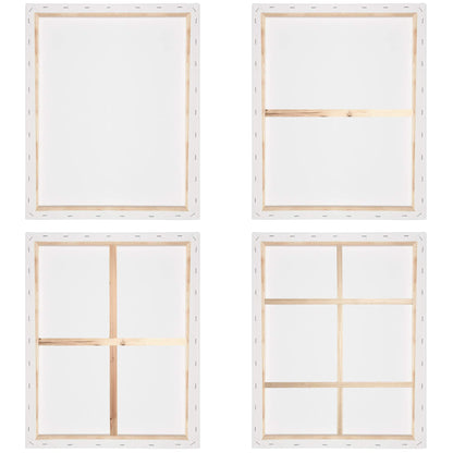 Artina FSC® Canvas for Painting 60x80 cm - 2pcs Blank Canvases for Art for Acrylic, Watercolour & Oil Painting - 100% Cotton Canvas Stretcher Frame 280 g/m² - Akademie