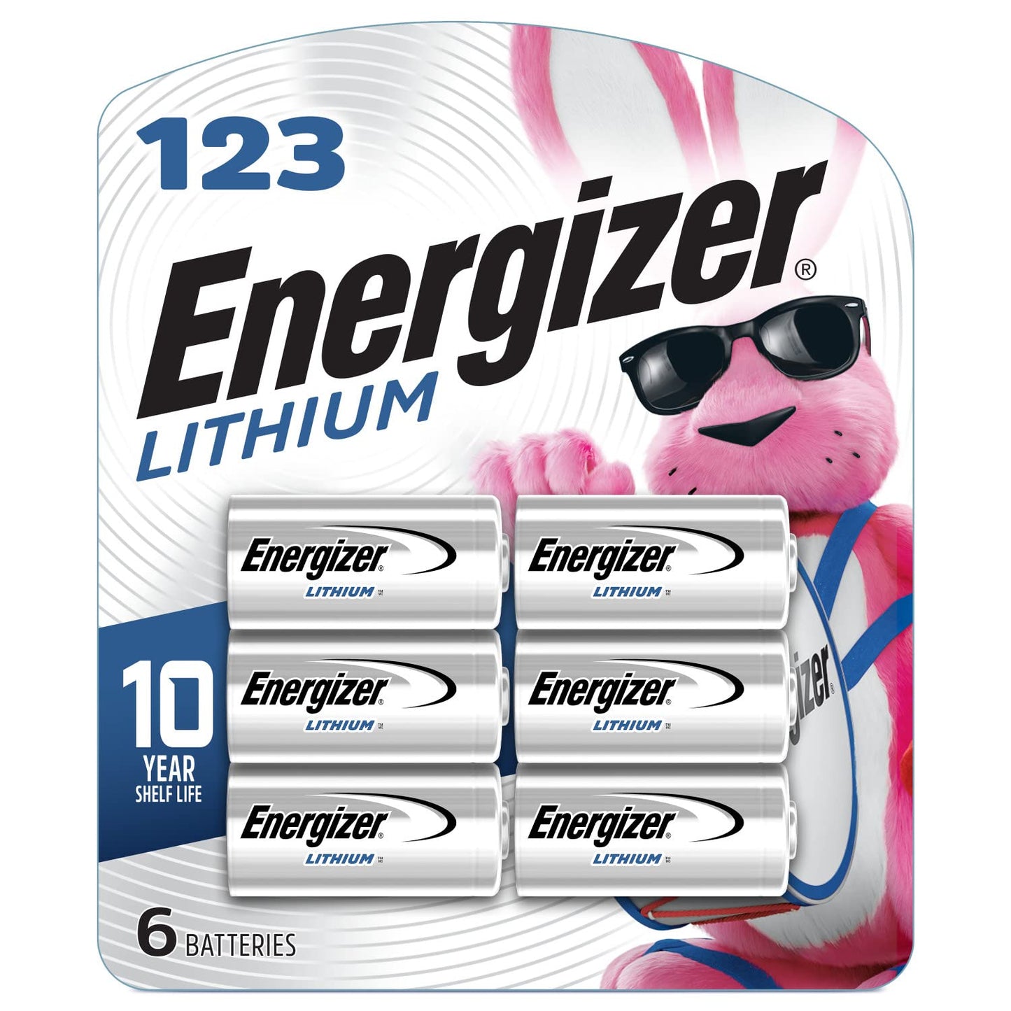 Energizer 123 Lithium Batteries (6 Pack), 3V Photo Batteries