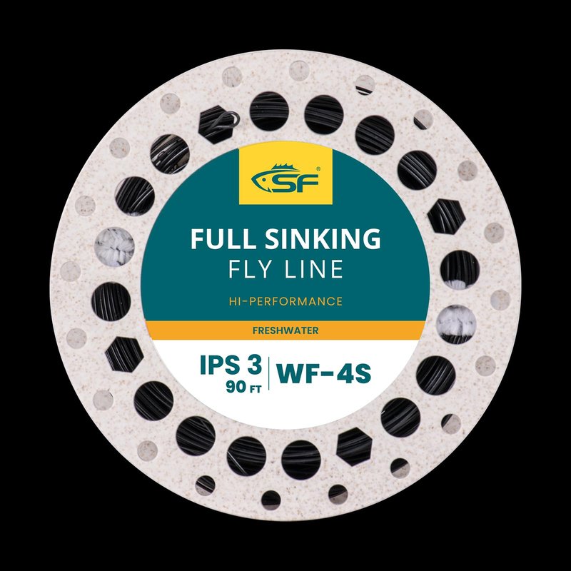 SF Full Sinking Fly Fishing Line Weight Forward Taper Fly Line for Freshwater WF4S 90FT IPS3