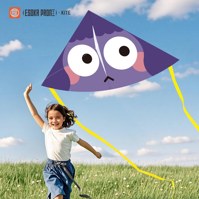 ESOKA PRON Kites ，Easy to Fly for Kids and Adults& Beginner, Outdoor Kite for Boys & Girls Toy,Perfect for Beaches and Parks & Family Fun (Pink Green Purple 3 Piece Set, 3)