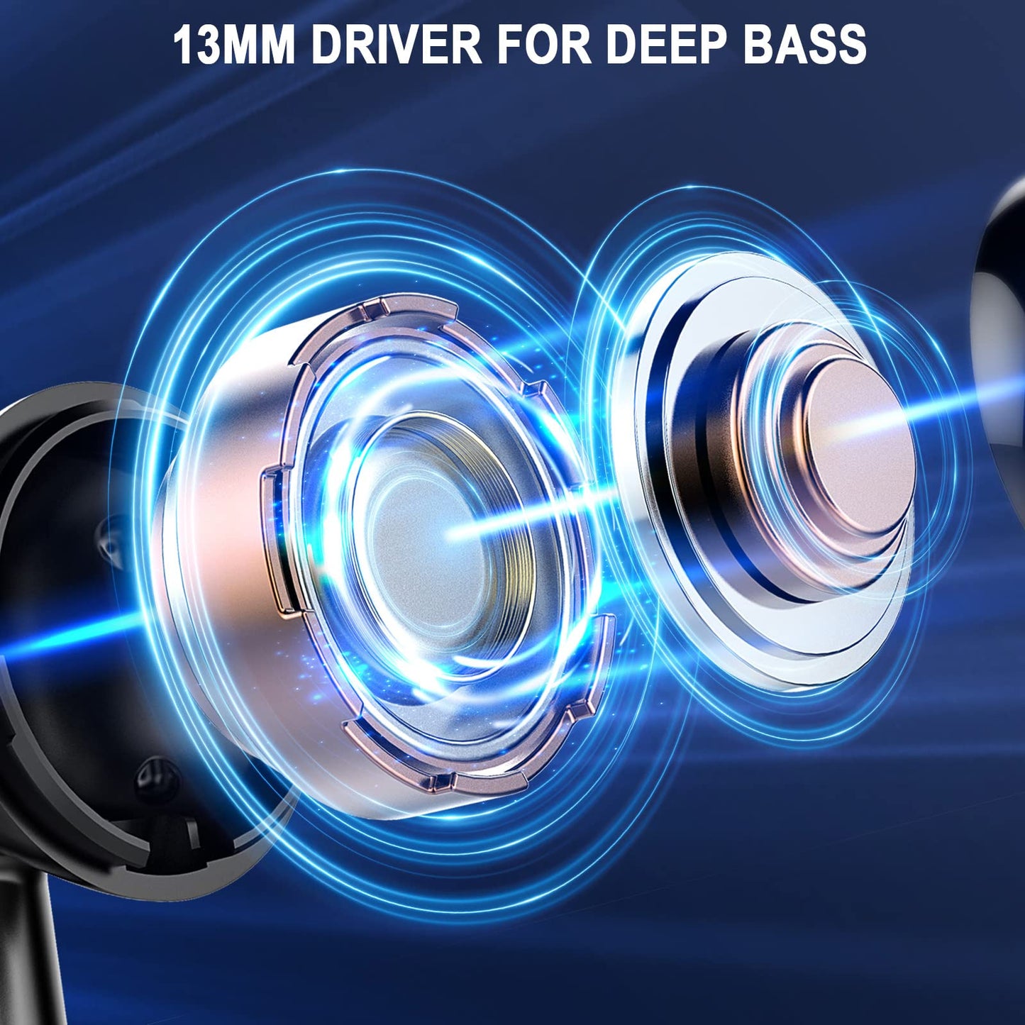 Wireless Earbuds, Bluetooth 5.4 Headphones in Ear with 4 ENC Noise Cancelling Mic, Bluetooth Earbuds 40H Playtime, Ear Buds HiFi Stereo Deep Bass Wireless Earphones, IP7 Waterproof, USB-C Fast Charge