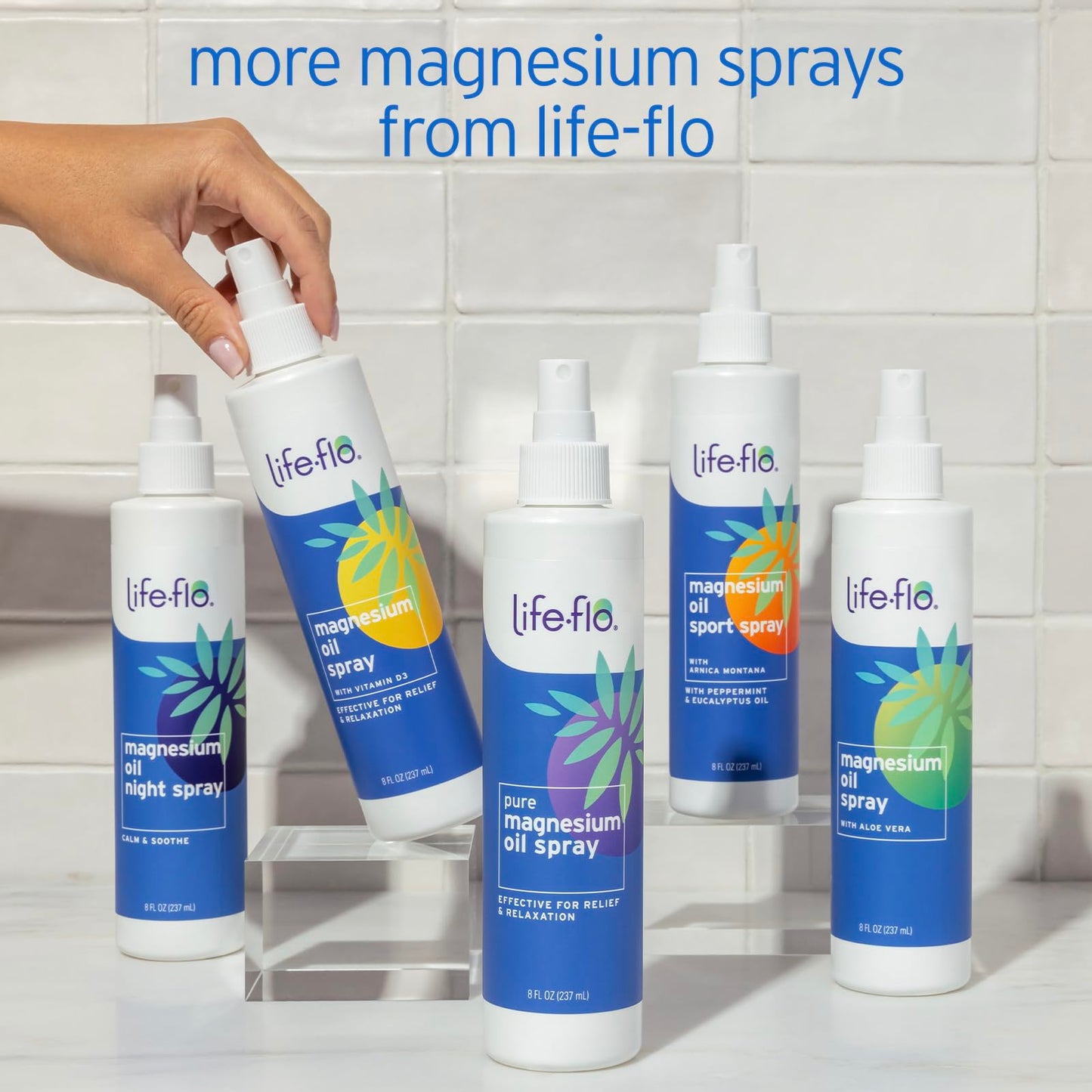 Life-Flo Pure Magnesium Oil | 100% Pure Magnesium Chloride Spray from Ancient Zechstein Seabed | for Relaxing & Rejuvenating Muscles & Joints | 8oz