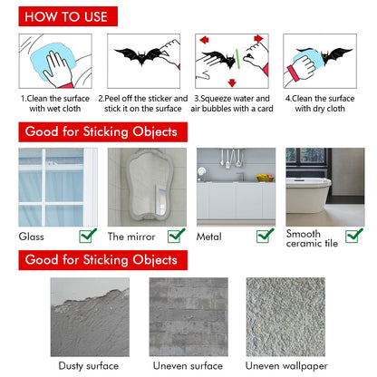 140PCS Halloween Window Clings Decor for Halloween Decorations, Double Side Window Stickers Removable Glass Decals for Party Decorations Indoor