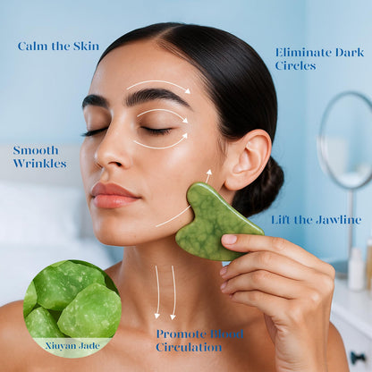BAIMEI IcyMe Ice Roller for Face and Gua Sha Facial Tool Set, Ice Face Roller Reduces Puffiness Relieves Migraines Skin Care Tools, Self Care Gift for Women - Pink