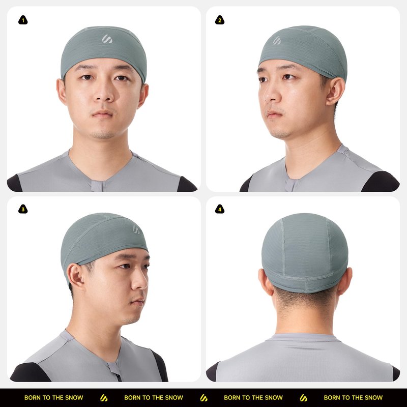 SAITAG 3 Pieces Skull Cap for Men Women Cooling Hat Welding Cycling Bike Head Wrap Hard Hat Durags- Fits Under Helmets