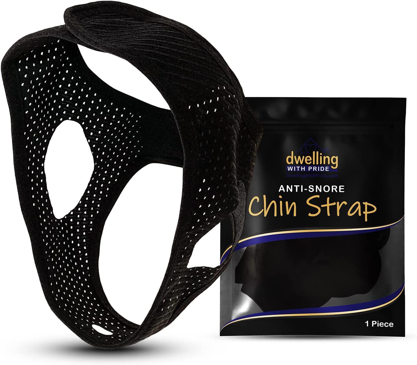 Anti Snore Chin Strap - Anti-Dry Mouth Chin Strap for CPAP Users - Stop Noise - Snoreless Sleeping Solution for Men and Women - Breathing Aid for Snoring