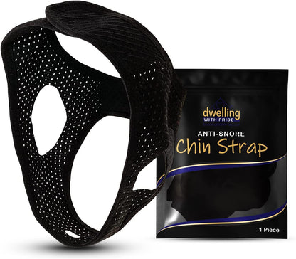 Anti Snore Chin Strap - Anti-Dry Mouth Chin Strap for CPAP Users - Stop Noise - Snoreless Sleeping Solution for Men and Women - Breathing Aid for Snoring