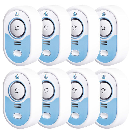 LSENTLY Water Leak Detector Supports 5 Years Standby Time, LED Indicator & 100dB Leak Alarm & Low Battery Reminder Water Alarm, IP66 Waterproof for Home, 8 Pack (Cannot Connect Wi-Fi)