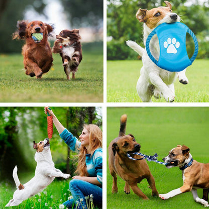 Wefine Puppy Chew Toys - 100% Natural Cotton Rope for Small & Medium Dogs (10 PCS)