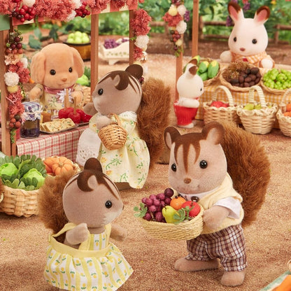 Sylvanian Families 4172 Walnut Squirrel Family, Multicolor