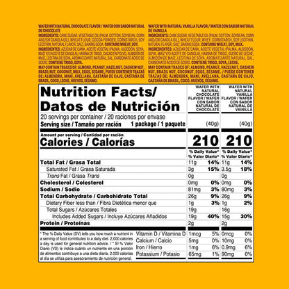 Bauducco Choco Biscuit Cookies, 25.3 oz (Pack of 40) - Crispy & Delicious Chocolate Cookies, Individually Wrapped for Snacks, Dessert & Lunch Boxes - 2 Cookies per Pack