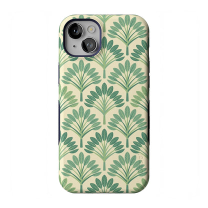Casely iPhone 14 Plus Case | Sage Garden | Green Floral | Compatible with MagSafe | Bold Protective Design
