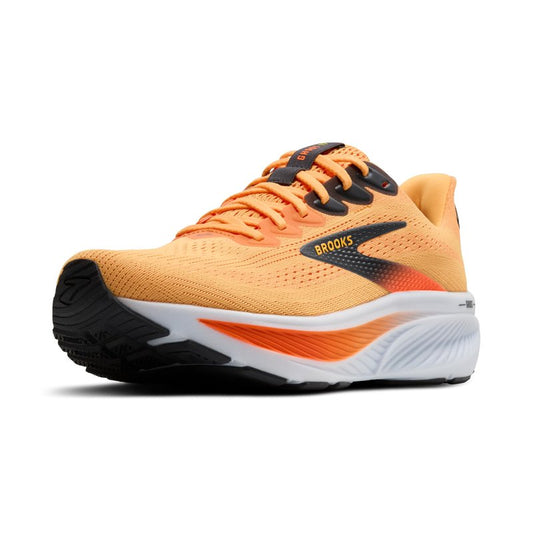 Brooks Men’s Ghost 17 Neutral Running Shoe - Blazing Orange/Yellow/Ebony - 11 Medium