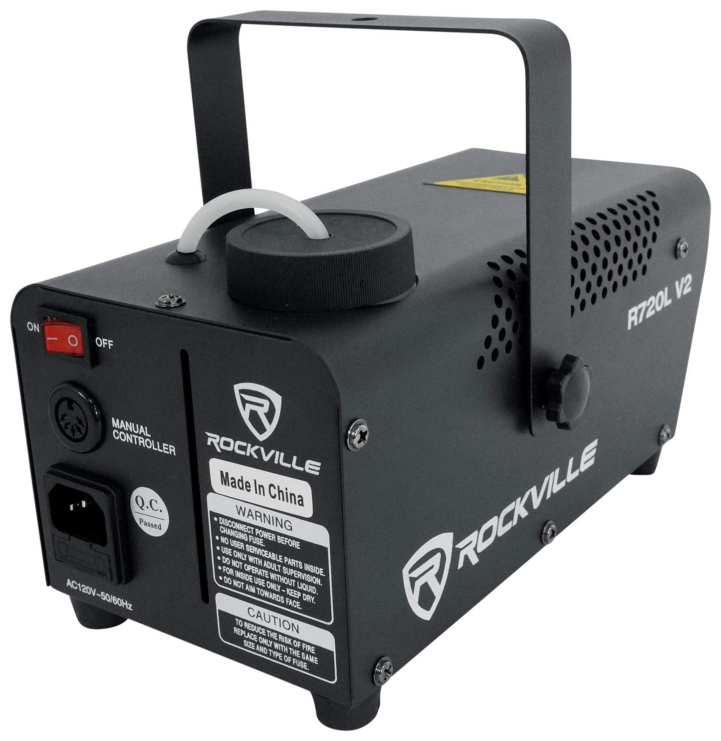 Rockville Fog/Smoke Machine w/Remote+Fluid+Multi Color LED Built in (R720L)