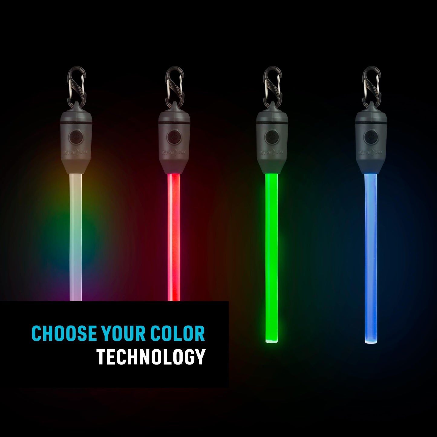 Nite Ize Radiant Rechargeable LED Glow Stick - Reusable & Rechargeable Glow Stick - Waterproof, Color-Changing Light - Disc-O Select