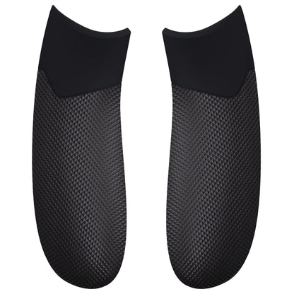 eXtremeRate Rubberized Grips Replacement Back Panels for Xbox Series X/S Controller, Black Performance Non-Slip Diamond Texture Side Rails Handles for Xbox Core Controller - Controller NOT Included