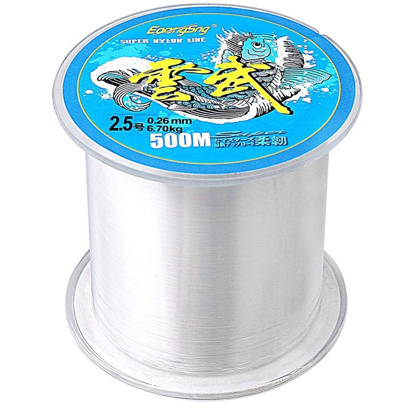 1641 Ft Clear Fishing Line, Strong Fishing Wire Monofilament Invisible Nylon Fish String for Hanging Decorations Balloon Garland Crafts