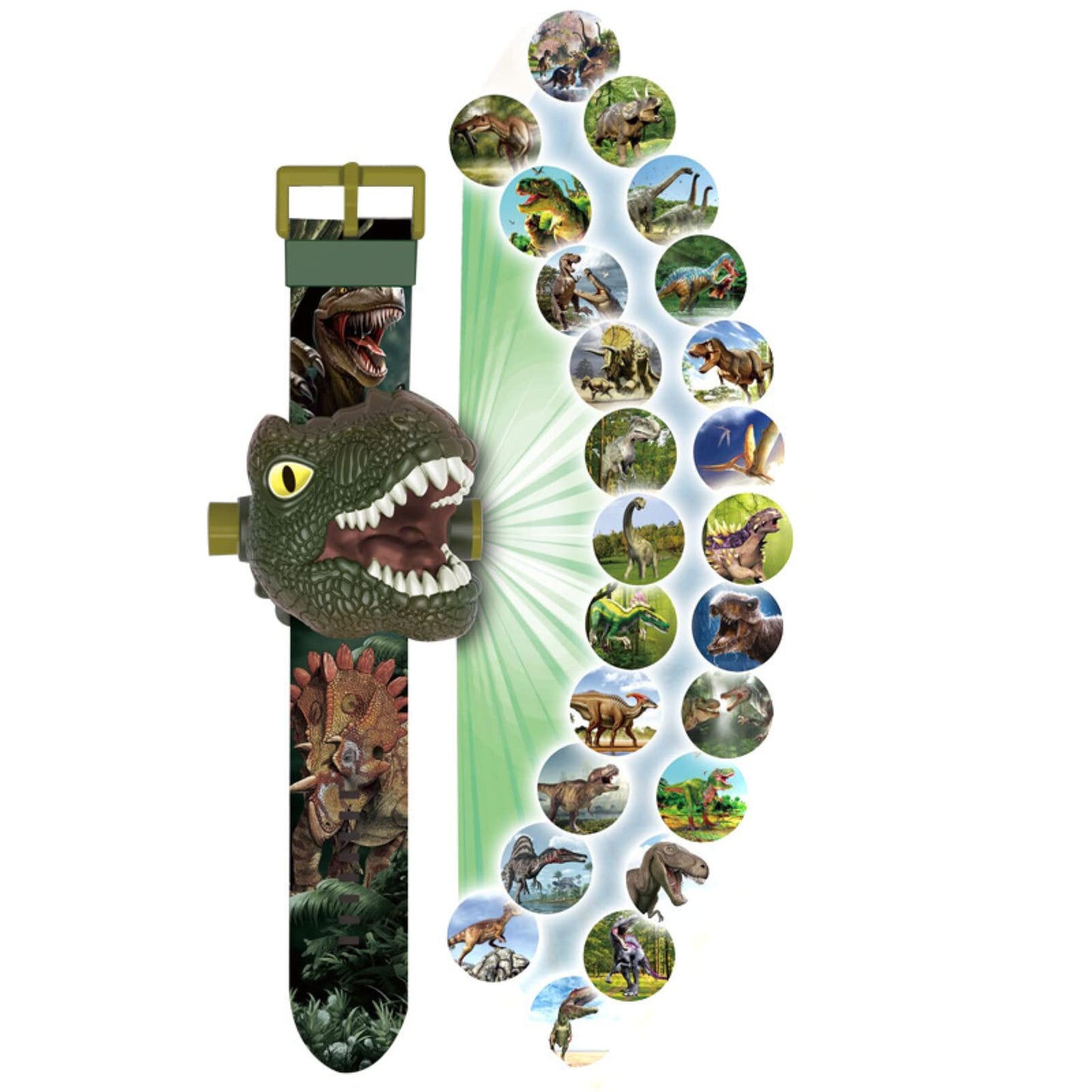 Cartoon Watch Dinosaur Projection Children's Watch 3D Tyrannosaurus Electronic Watches for Kids Gift