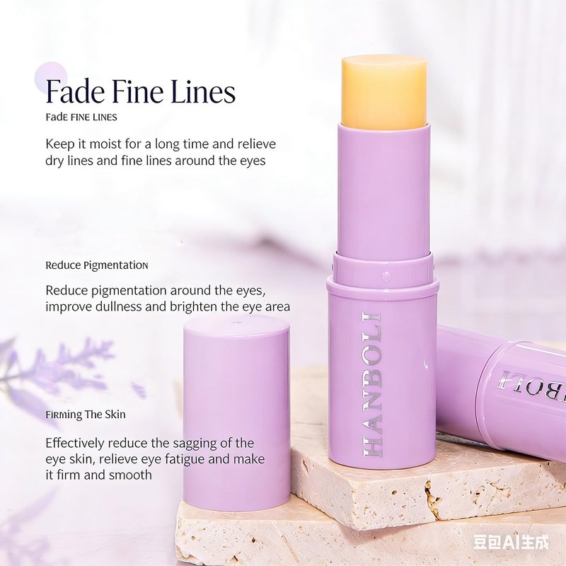Pakivs 3Pcs Moisturizing Multi Balm Stick,Hydrating Multi Eye & Lip Balm,All-in-One Hydrating Lip Balm Eye Cream Neck Cream Make Up Base Wrinkle Repair For Face Skin Care