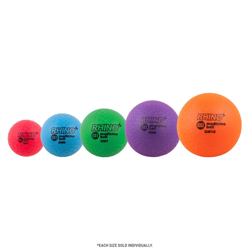 Champion Sports Rhino Gel Filled Medicine Ball (Green 7 lbs)