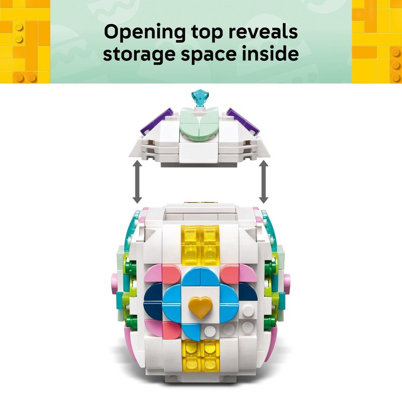 LEGO Decorative Easter Egg Building Toy for Girls & Boys - Springtime Craft Activity for Kids, Ages 8+ - Basket Stuffer or Gift Idea for Easter, Birthdays, & Special Occasions - 40816