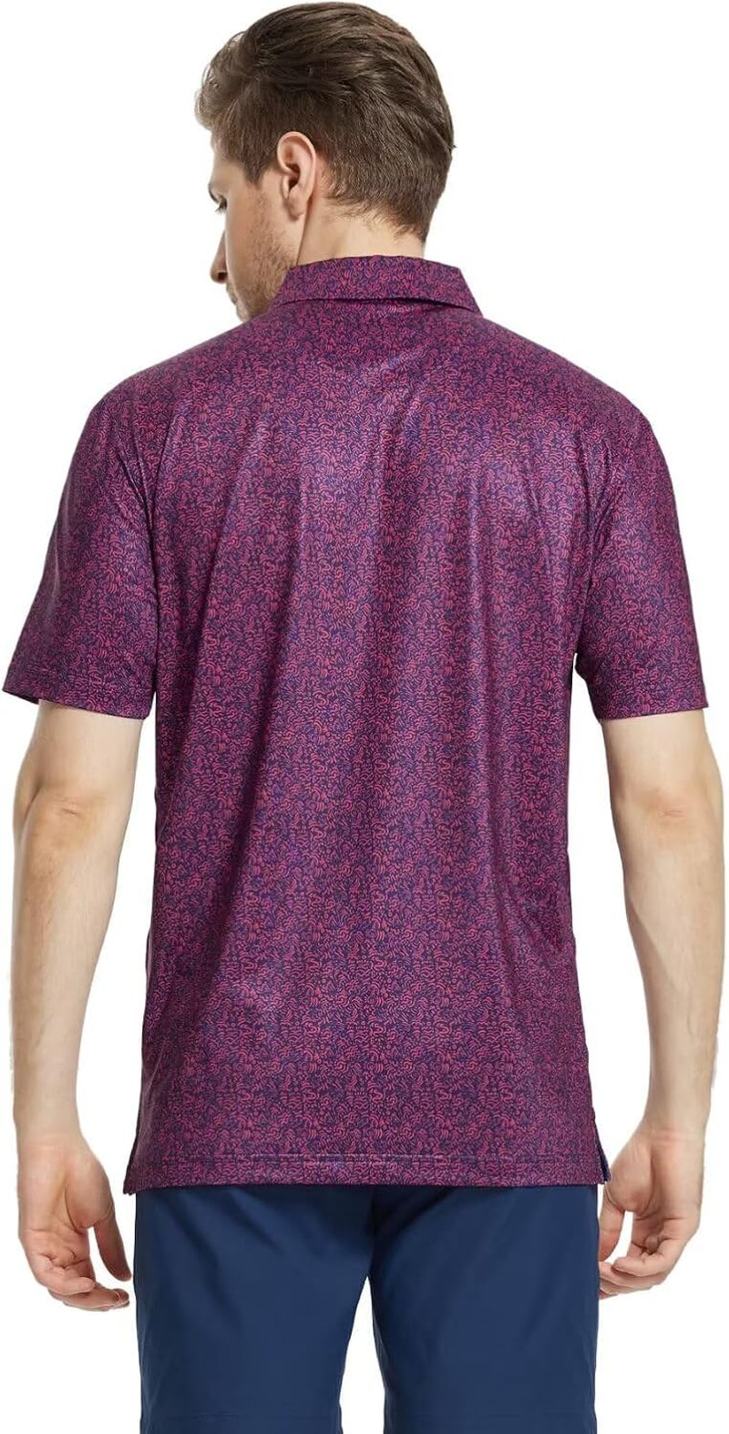 Mens Golf Shirt - Short Sleeve Moisture-Wicking Performance Polo | Dry Fit Patterns