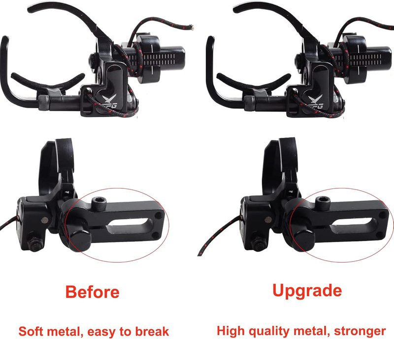 Drop Away Arrow Rest - Adjustable Metal Archery Rest for Compound Bow | Right Hand, Black