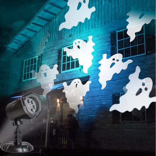 EAMBRITE Halloween Projector Lights, Rotating Ghost Projector Halloween Outdoor, Dynamic Ghost Projector Waterproof Halloween Decorations for Yard Party Garden Wall Indoor Outdoor