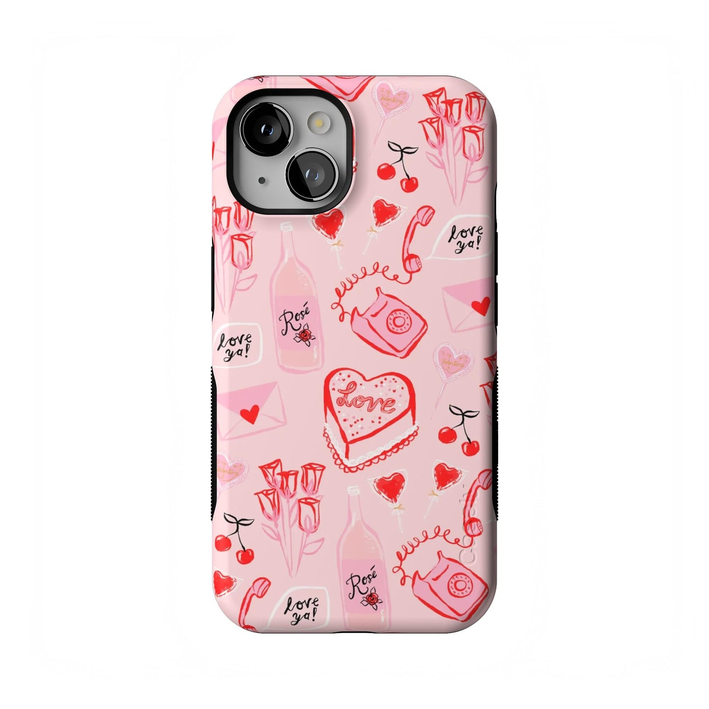 Casely iPhone 13 Case | Be Mine | Tiny Hearts | Compatible with MagSafe | Bold Protective Case Design