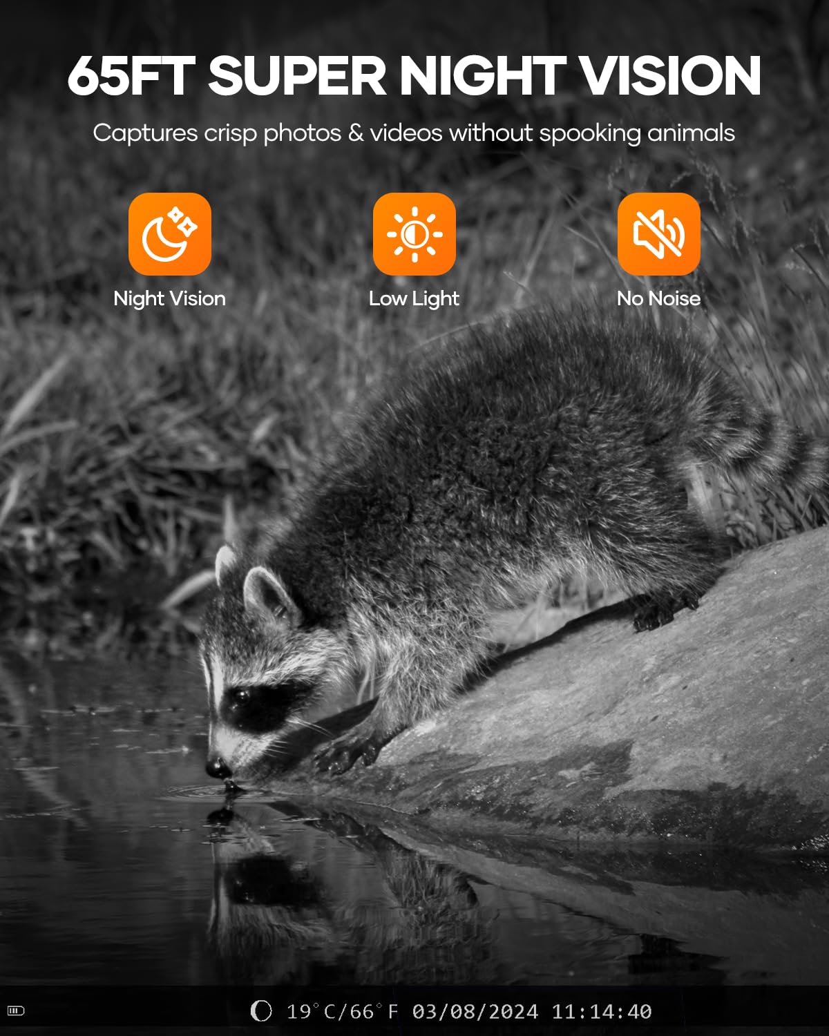 Assark Solar Trail Camera 48MP 30FPS, WiFi Bluetooth Game Camera with Motion Activated 0.2s Trigger, Night Vision Motion Activated IP66 Waterproof for Wildlife Scouting with 32GB Micro SD Card