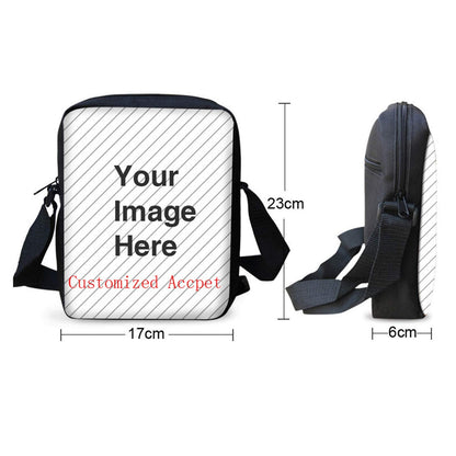 COEQINE Happy Halloween Cat Print Crossbody Messenger Bags for Women Girls,Casual Backpack Cellphone Purse Pouch Mini Shoulder Bag with Adjustabe Shoulder Strap