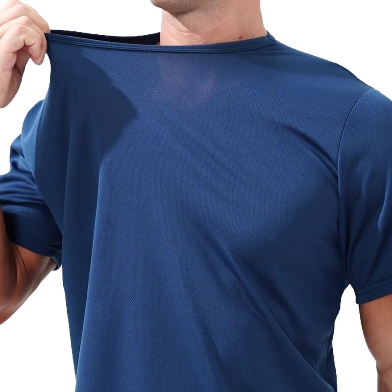 MTTYYD 5 Pack Men’s Short Sleeve Active Athletic Running T Shirts for Men Gym Workout Moisture Wicking-2B-2XL