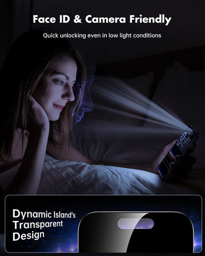 UNBREAKcable Privacy Screen Protector for iPhone 14/ iPhone 13/13 Pro, Tempered Glass [True 28°Anti Spy] [9H Hardness] [Case Friendly] Private Protector for iPhone 6.1" - 2 Pack