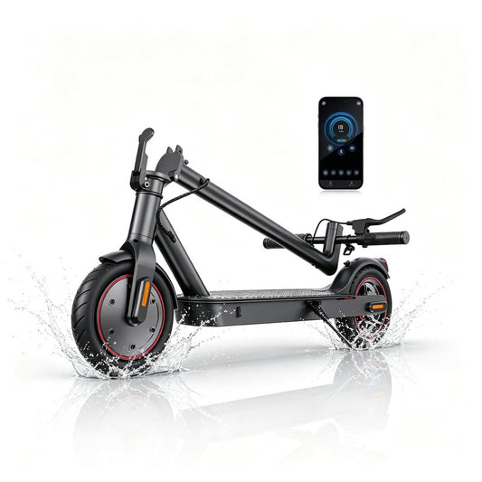 WAWSCOTE Electric Scooters - Electric Scooter for Adults, 500W Peak Motor, 18 Max MPH, 21 Miles Range, APP Control, Lightweight Foldable E-Scooter