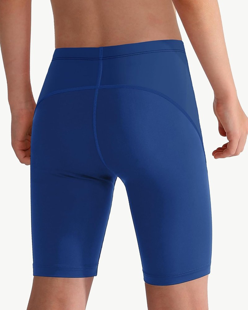 MIVEI Youth Boys Swim Jammers - Competitive Racing Swim Shorts | UPF50+ Protection, Perfect for Practice