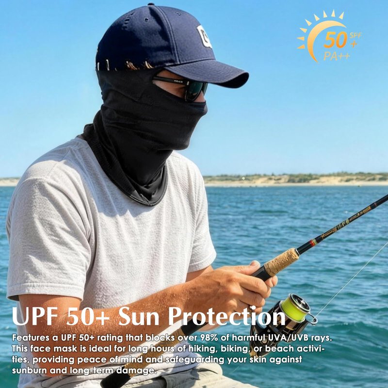 Achiou Ski Mask Balaclava Shiesty, Motorcycle Summer Ice Silk Thin Breathable UV Protection for Men Women