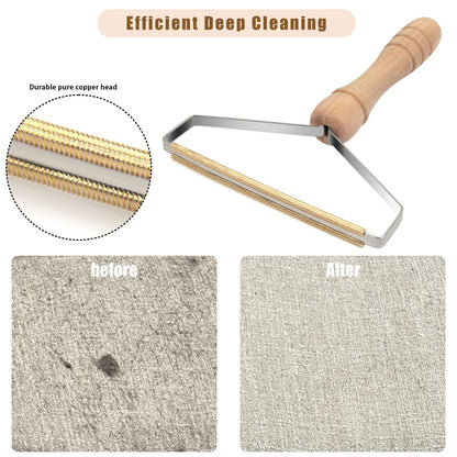 AXLUNAR Pet Hair Remover - 4 Pack Dog Cat Hair Remover for Couch Furnitures, Reusable Lint Remover Shaver Portable Carpet Rake Scraper Brush for Blanket,Clothing, Pet Towers, Car Upholstery Blue