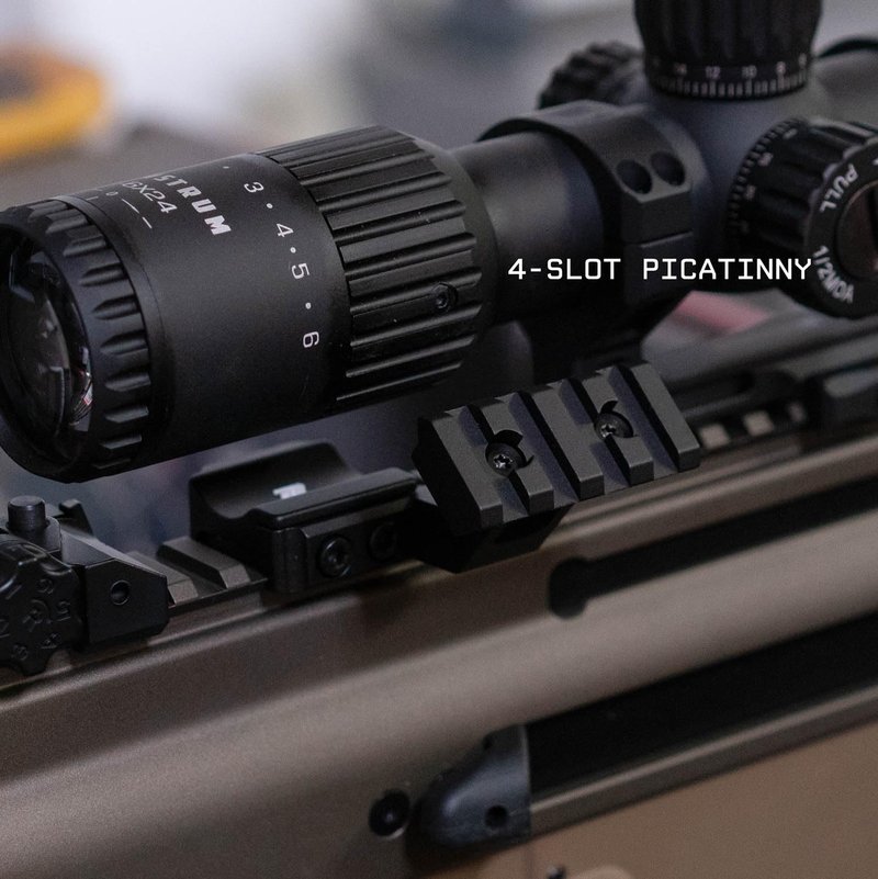 Monstrum Canted 45 Degree Red Dot Mount | Picatinny| 4 Slot Length