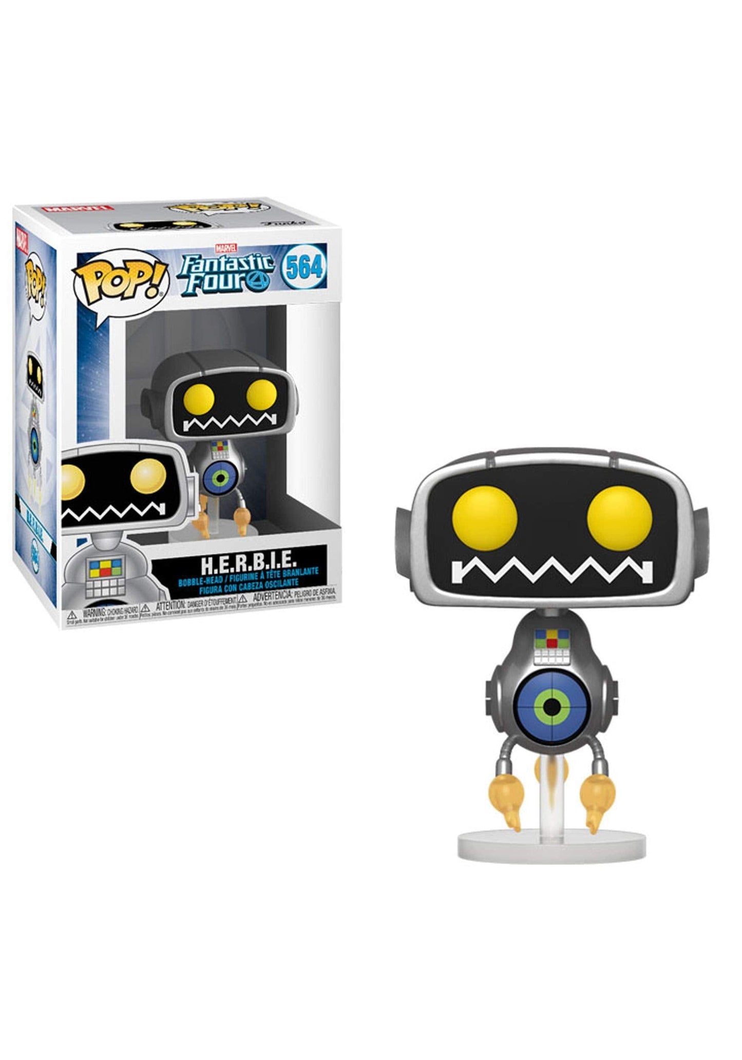 Funko POP! Marvel: Fantastic Four-H.E.R.B.I.E - H.E.R.B.I.E. - Collectable Vinyl Figure - Gift Idea - Official Merchandise - Toys for Kids & Adults - Comic Books Fans - Model Figure for Collectors