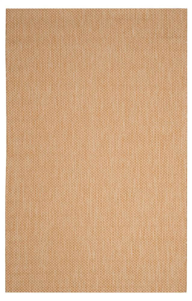 SAFAVIEH Courtyard Collection Area Rug - 6'7' x 9'6', Natural & Cream, Non-Shedding & Easy Care, Indoor/Outdoor & Washable-Ideal for Patio, Backyard, Mudroom (CY8521-03012)