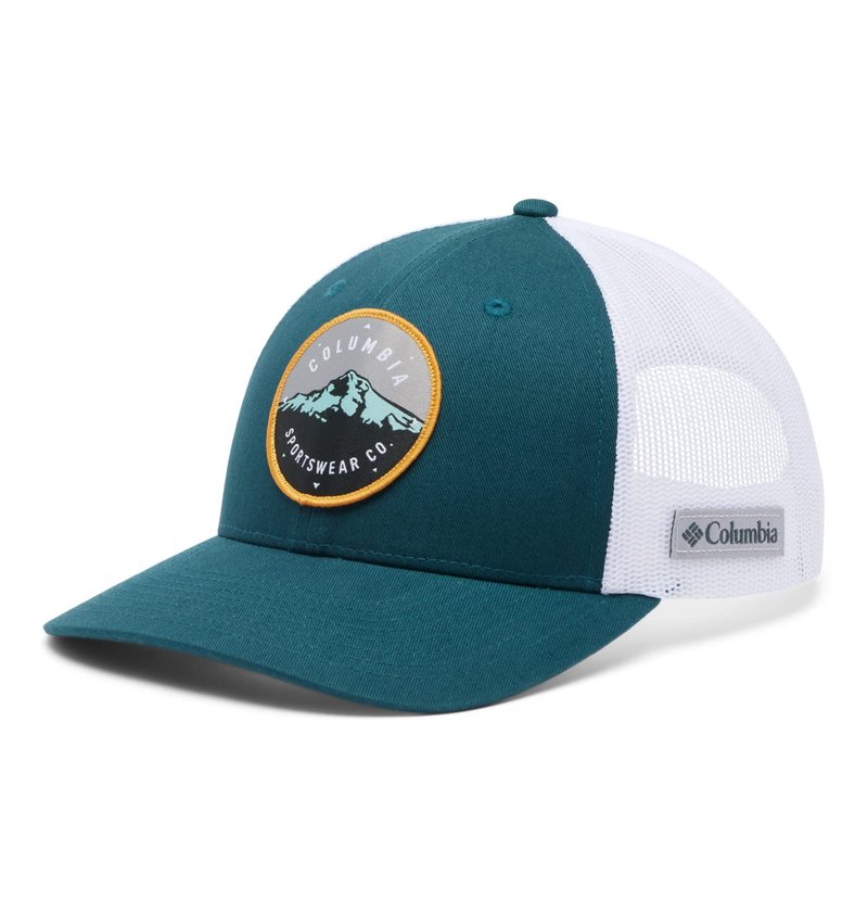 Columbia Unisex Mesh Snap Back - High, Night Wave/Mt Hood Circle Patch, One Size