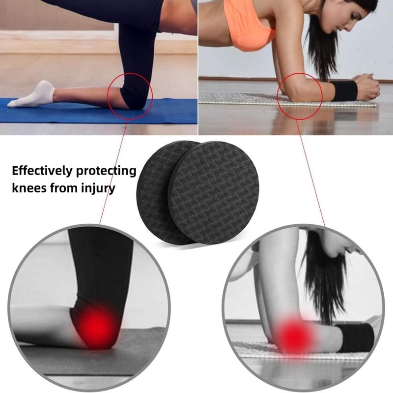 Yoga Knee Guard Set - Foam Anti-Slip Support Pads for Fitness | Ideal for Knees, Elbows, Wrists, and Hands
