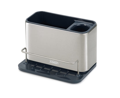 Joseph Joseph Surface Stainless-Steel Caddy Sink Area Organiser, Sponge Holder, Grey