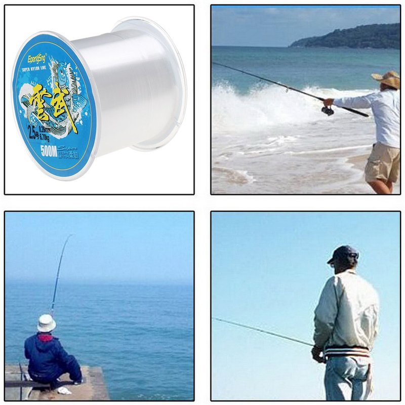 1641 Ft Clear Fishing Line, Strong Fishing Wire Monofilament Invisible Nylon Fish String for Hanging Decorations Balloon Garland Crafts