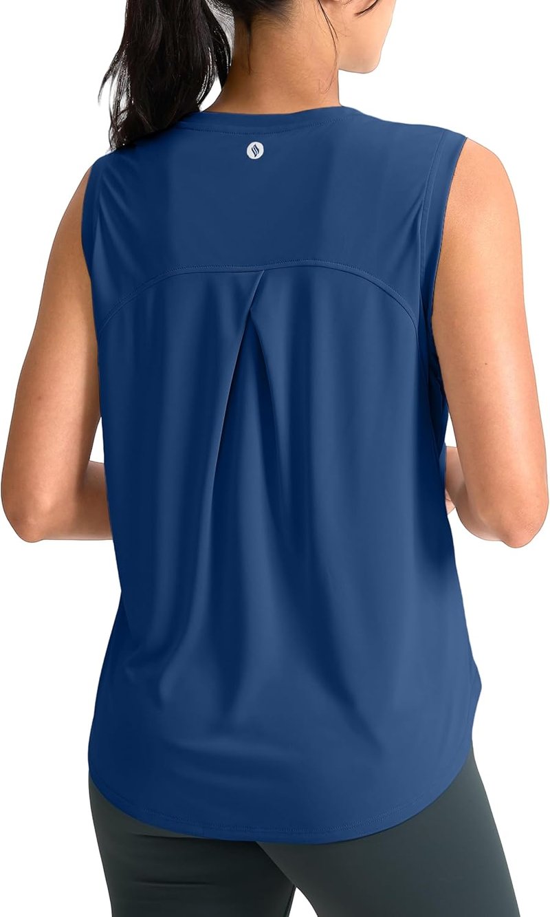 Women's Sleeveless Workout Tops - Breathable Lightweight Yoga & Tennis Tanks | Athletic Running Shirts